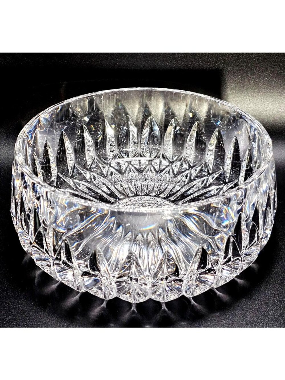 Gorham Althea Serving Bowl  5.5" lead crystal vintage luxury servingware 1980s